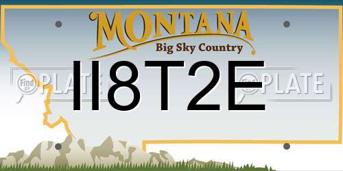 II8T2E Montana License Plate
