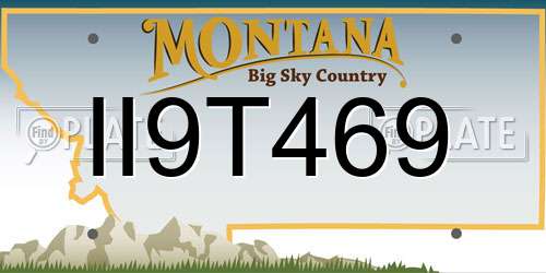 II9T469 Montana License Plate