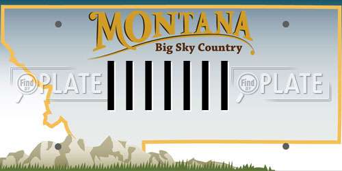 IIIIIII Montana License Plate