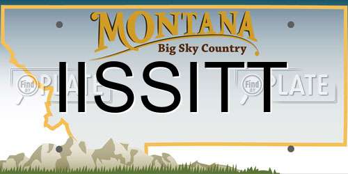 IISSITT Montana License Plate
