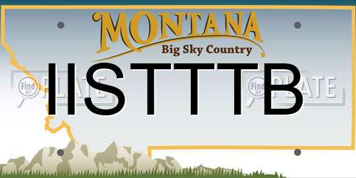 IISTTTB Montana License Plate