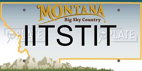 IITSTIT Montana License Plate