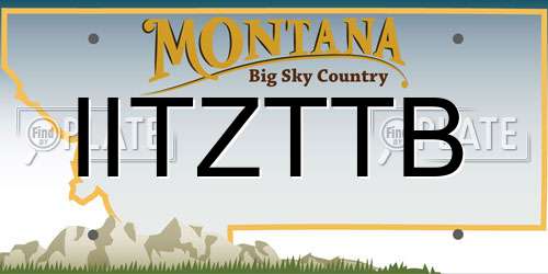 IITZTTB Montana License Plate