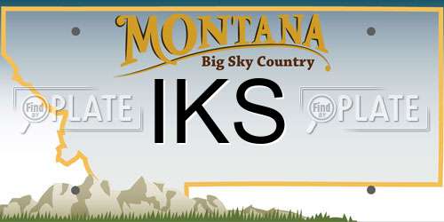 IKS Montana License Plate