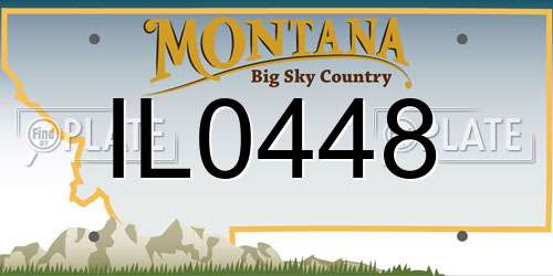 IL0448 Montana License Plate