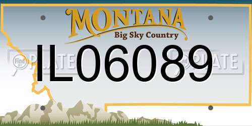 IL06089 Montana License Plate