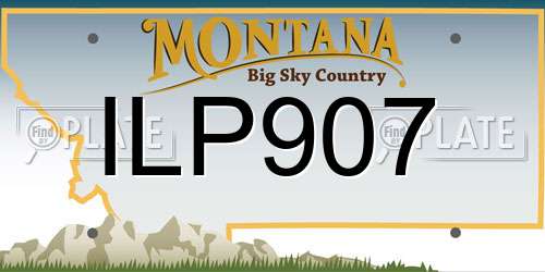 ILP907 Montana License Plate