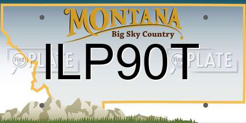 ILP90T Montana License Plate