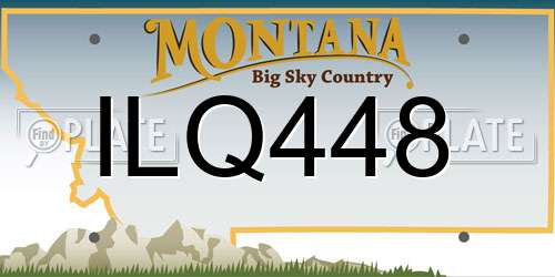 ILQ448 Montana License Plate