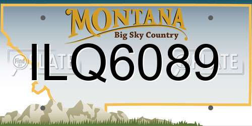 ILQ6089 Montana License Plate