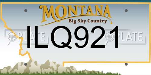 ILQ921 Montana License Plate
