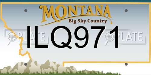 ILQ971 Montana License Plate