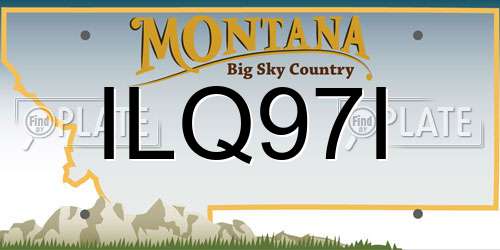 ILQ97I Montana License Plate