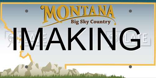 IMAKING Montana License Plate