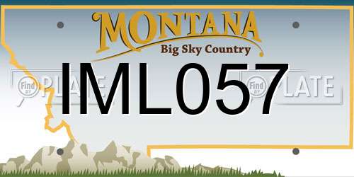 IML057 Montana License Plate