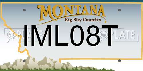 IML08T Montana License Plate