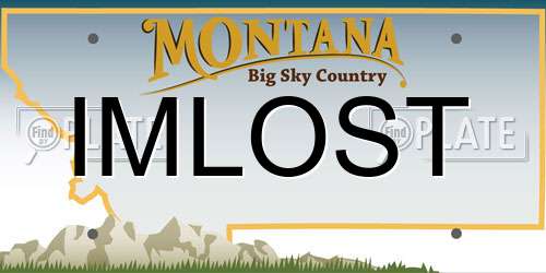 IMLOST Montana License Plate