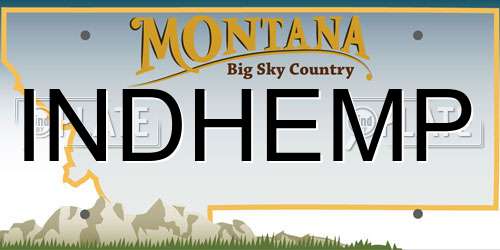INDHEMP Montana License Plate