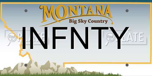 INFNTY Montana License Plate