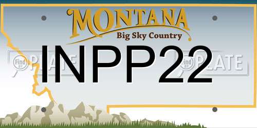 INPP22 Montana License Plate