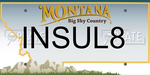 INSUL8 Montana License Plate