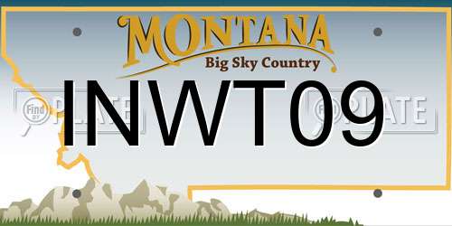 INWT09 Montana License Plate