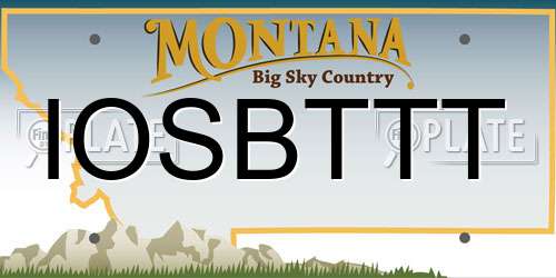 IOSBTTT Montana License Plate