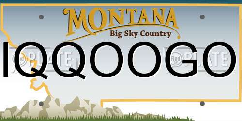 IQQOOGO Montana License Plate