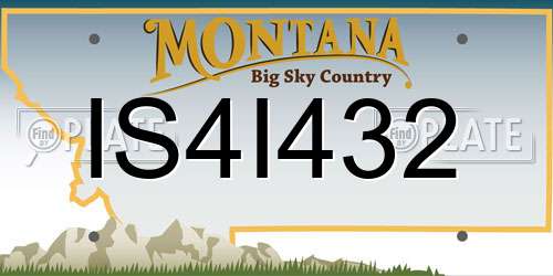 IS4I432 Montana License Plate