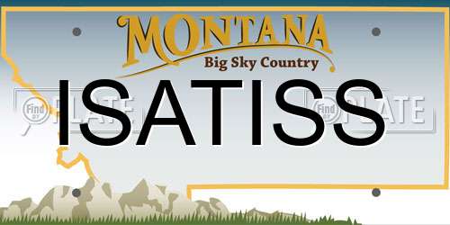 ISATISS Montana License Plate