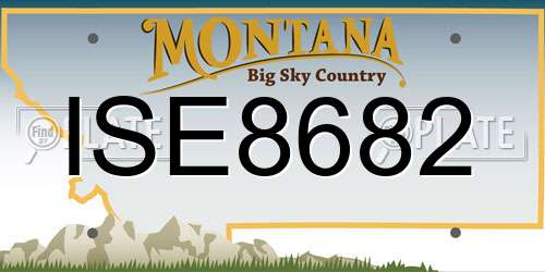ISE8682 Montana License Plate