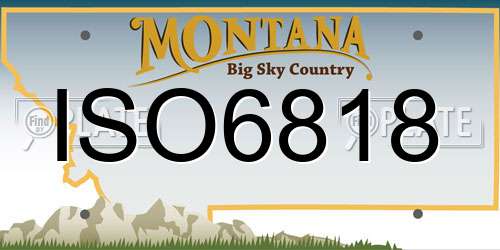 ISO6818 Montana License Plate
