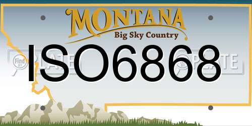 ISO6868 Montana License Plate