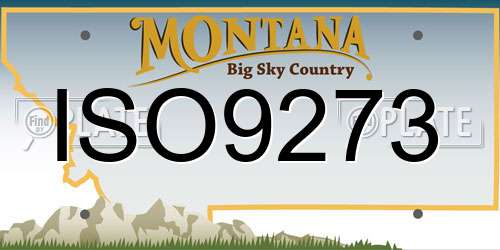 ISO9273 Montana License Plate