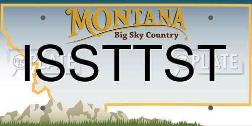 ISSTTST Montana License Plate