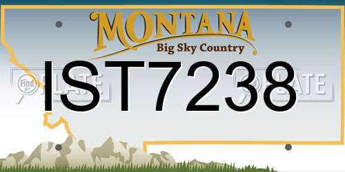 IST7238 Montana License Plate