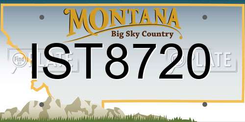 IST8720 Montana License Plate