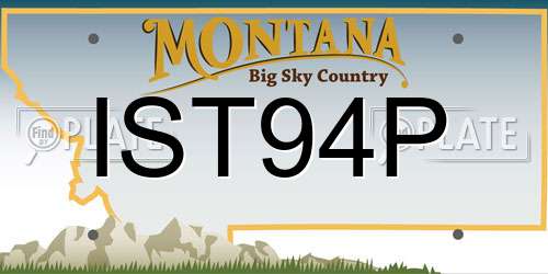 IST94P Montana License Plate