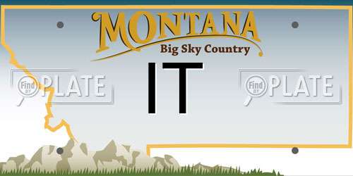 IT Montana License Plate