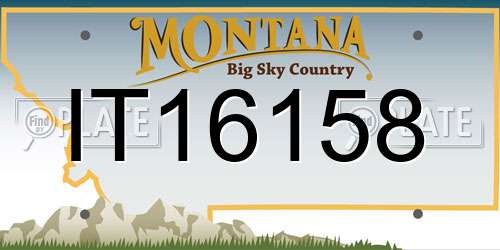 IT16158 Montana License Plate