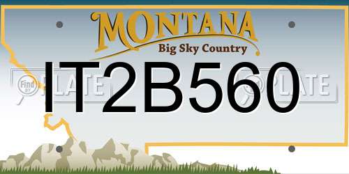 IT2B560 Montana License Plate