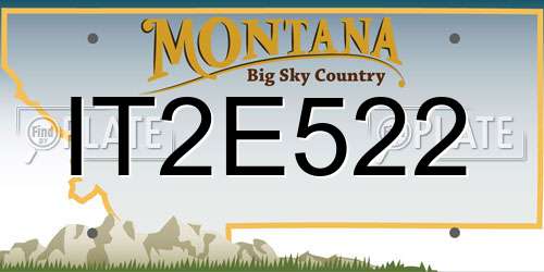 IT2E522 Montana License Plate