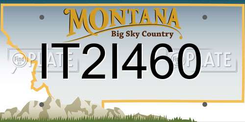 IT2I460 Montana License Plate