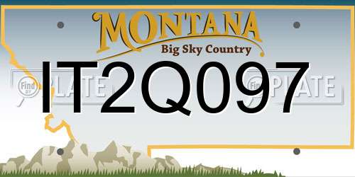 IT2Q097 Montana License Plate