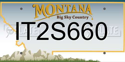 IT2S660 Montana License Plate