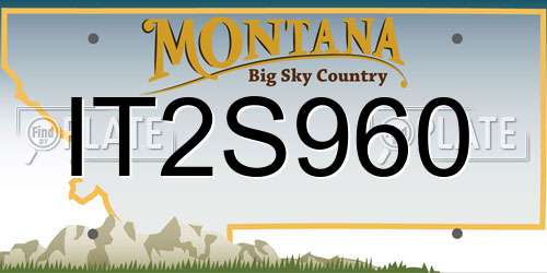IT2S960 Montana License Plate
