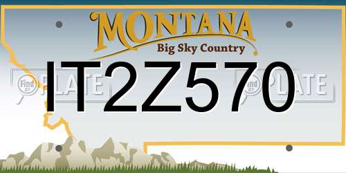 IT2Z570 Montana License Plate