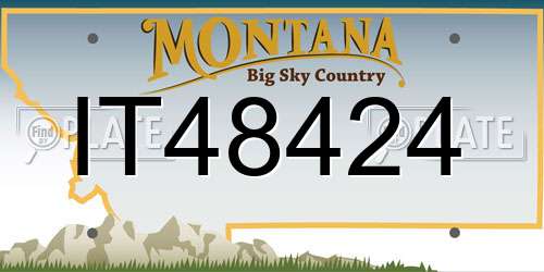 IT48424 Montana License Plate