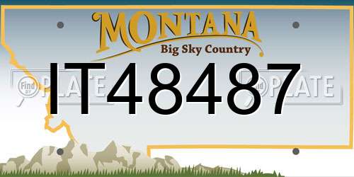 IT48487 Montana License Plate