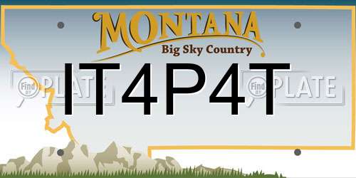 IT4P4T Montana License Plate